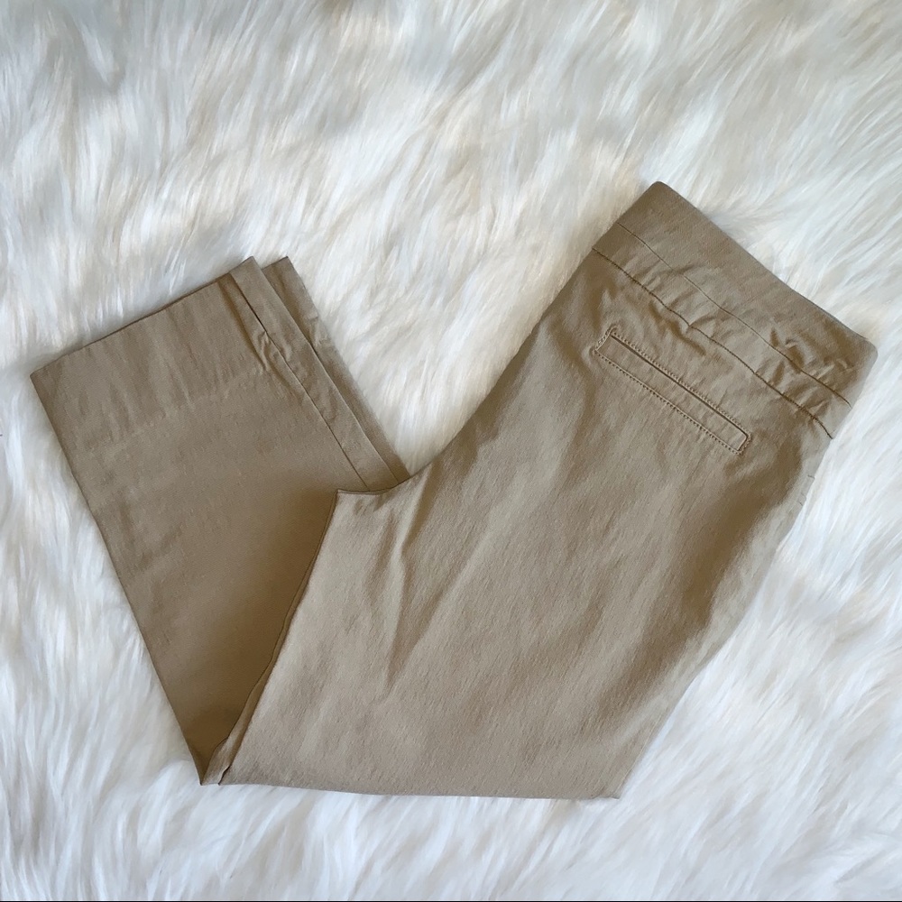 Valerie Stevens Tan Capri Pants size 8